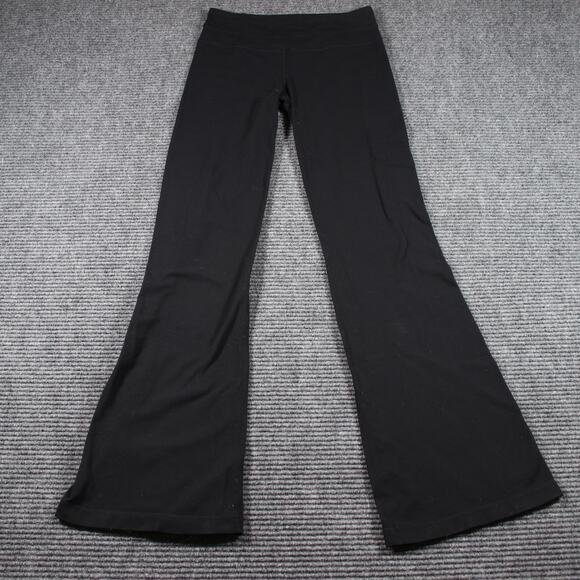 Lululemon Pants Womens 4 Black Groove Flare Yoga Bootcut Luon - Picture 2 of 10